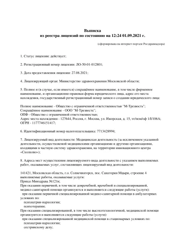 Лицензия